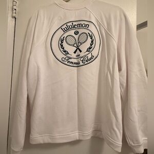 Lululemon White Tennis Club Sweatshirt